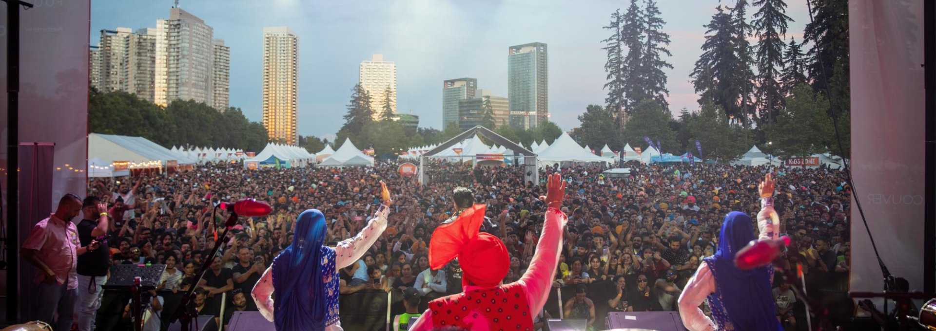 City of Surrey Fusion Festival 2002 from back of stage